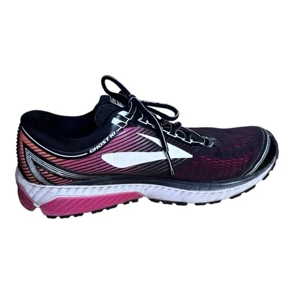 Brooks Women’s Ghost 10 Running Shoes Sz 11 Black/Pink Support Cushion - Picture 6 of 16